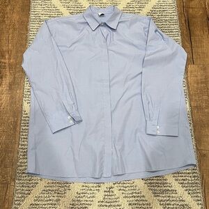 Iris & ink button down clean look shirt